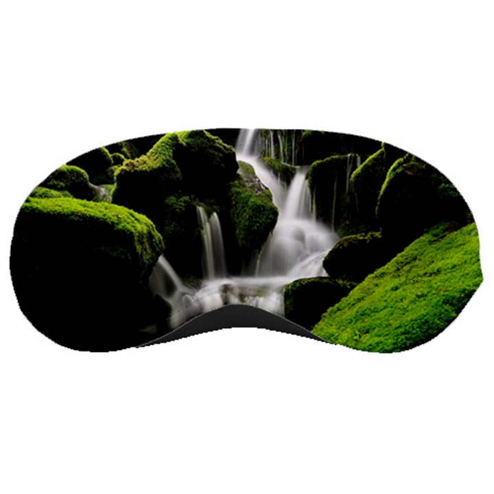 Waterfall Moss Korea Mountain Valley Green Forest Sleeping Mask