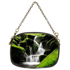 Waterfall Moss Korea Mountain Valley Green Forest Chain Purse (two Sides) by Ndabl3x