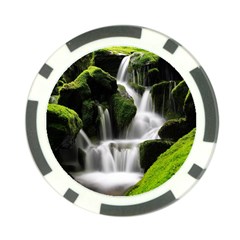 Waterfall Moss Korea Mountain Valley Green Forest Poker Chip Card Guard (10 Pack) by Ndabl3x