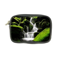 Waterfall Moss Korea Mountain Valley Green Forest Coin Purse