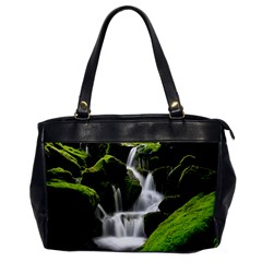 Waterfall Moss Korea Mountain Valley Green Forest Oversize Office Handbag by Ndabl3x