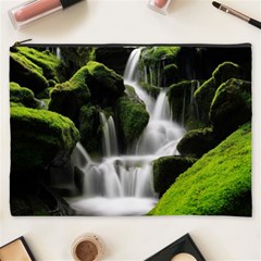 Waterfall Moss Korea Mountain Valley Green Forest Cosmetic Bag (xxxl) by Ndabl3x