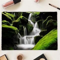 Waterfall Moss Korea Mountain Valley Green Forest Cosmetic Bag (xxl) by Ndabl3x