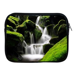 Waterfall Moss Korea Mountain Valley Green Forest Apple Ipad 2/3/4 Zipper Cases by Ndabl3x