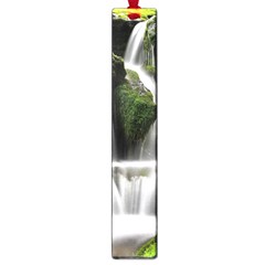 Waterfall Moss Korea Mountain Valley Green Forest Large Book Marks by Ndabl3x