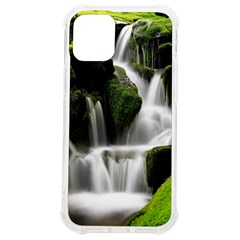 Waterfall Moss Korea Mountain Valley Green Forest Iphone 12 Mini Tpu Uv Print Case	 by Ndabl3x