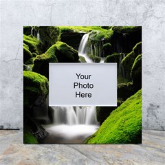 Waterfall Moss Korea Mountain Valley Green Forest White Box Photo Frame 4  X 6  by Ndabl3x