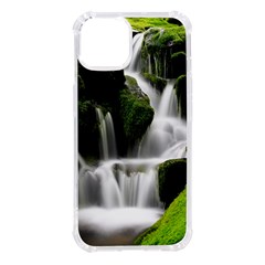 Waterfall Moss Korea Mountain Valley Green Forest Iphone 14 Tpu Uv Print Case