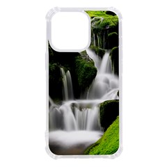 Waterfall Moss Korea Mountain Valley Green Forest Iphone 13 Pro Tpu Uv Print Case