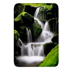 Waterfall Moss Korea Mountain Valley Green Forest Rectangular Glass Fridge Magnet (4 Pack)