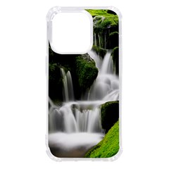 Waterfall Moss Korea Mountain Valley Green Forest Iphone 14 Pro Tpu Uv Print Case by Ndabl3x