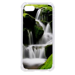 Waterfall Moss Korea Mountain Valley Green Forest Iphone Se