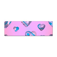 Hearts Pattern Love Sticker (bumper) by Ndabl3x