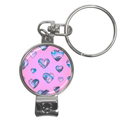 Hearts Pattern Love Nail Clippers Key Chain