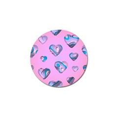 Hearts Pattern Love Golf Ball Marker