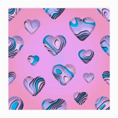 Hearts Pattern Love Medium Glasses Cloth (2 Sides) by Ndabl3x