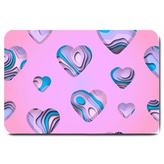 Hearts Pattern Love Large Doormat