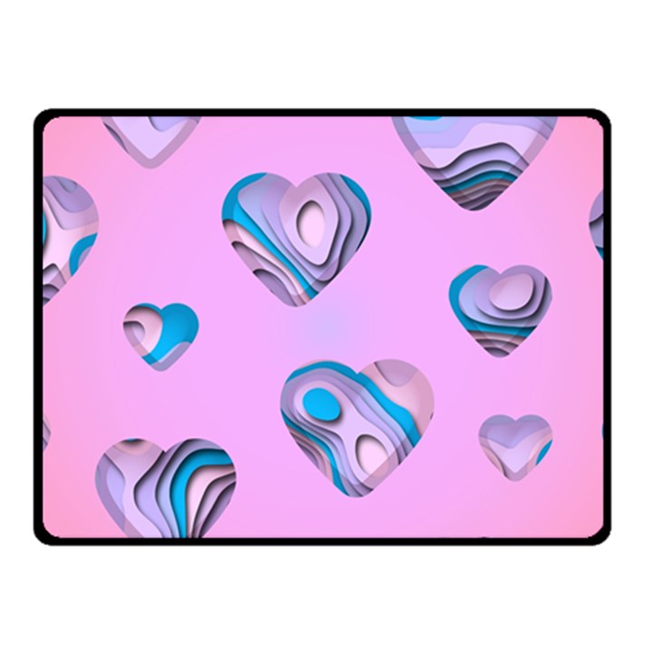 Hearts Pattern Love Fleece Blanket (Small)