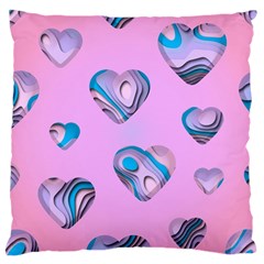 Hearts Pattern Love Large Cushion Case (one Side) by Ndabl3x