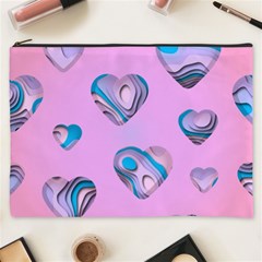 Hearts Pattern Love Cosmetic Bag (xxxl)