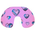 Hearts Pattern Love Travel Neck Pillow Front