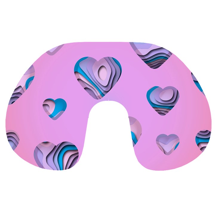 Hearts Pattern Love Travel Neck Pillow