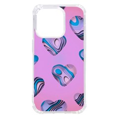 Hearts Pattern Love Iphone 14 Pro Tpu Uv Print Case by Ndabl3x