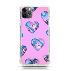 Hearts Pattern Love Iphone 11 Pro Max 6 5 Inch Tpu Uv Print Case by Ndabl3x