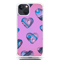 Hearts Pattern Love Iphone 13 Tpu Uv Print Case