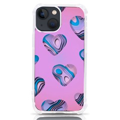 Hearts Pattern Love Iphone 13 Mini Tpu Uv Print Case by Ndabl3x