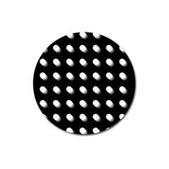 Background Dots Circles Graphic Magnet 3  (round) by Ndabl3x