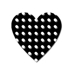 Background Dots Circles Graphic Heart Magnet by Ndabl3x