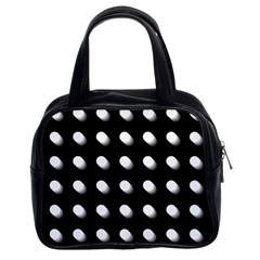 Background Dots Circles Graphic Classic Handbag (two Sides) by Ndabl3x