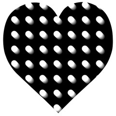 Background Dots Circles Graphic Wooden Puzzle Heart by Ndabl3x