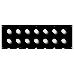 Background Dots Circles Graphic Banner And Sign 12  X 4  by Ndabl3x