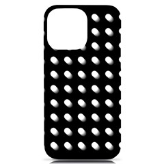 Background Dots Circles Graphic Iphone 14 Pro Max Black Uv Print Case by Ndabl3x