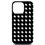 Background Dots Circles Graphic iPhone 14 Pro Max Black UV Print Case Front