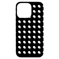 Background Dots Circles Graphic Iphone 14 Pro Max Black Uv Print Case by Ndabl3x