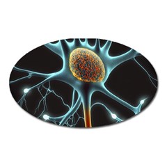 Organism Neon Science Oval Magnet by Ndabl3x