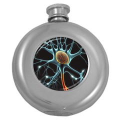 Organism Neon Science Round Hip Flask (5 Oz) by Ndabl3x