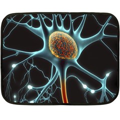 Organism Neon Science Fleece Blanket (mini) by Ndabl3x