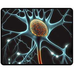 Organism Neon Science Fleece Blanket (medium) by Ndabl3x