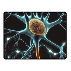 Organism Neon Science Fleece Blanket (small) by Ndabl3x