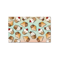 Cupcakes Cake Pie Pattern Sticker (rectangular) by Ndabl3x