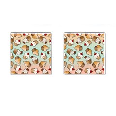 Cupcakes Cake Pie Pattern Cufflinks (square)