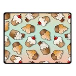 Cupcakes Cake Pie Pattern Fleece Blanket (Small) 50 x40  Blanket Front