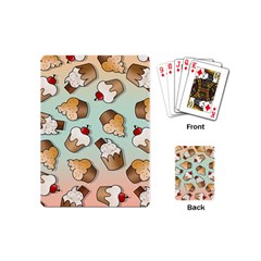 Cupcakes Cake Pie Pattern Playing Cards Single Design (mini) by Ndabl3x