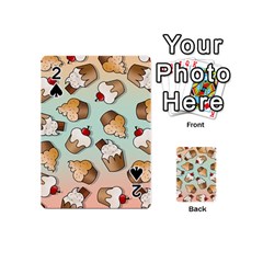 Cupcakes Cake Pie Pattern Playing Cards 54 Designs (mini) by Ndabl3x