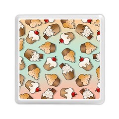 Cupcakes Cake Pie Pattern Memory Card Reader (square) by Ndabl3x