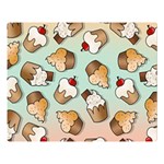 Cupcakes Cake Pie Pattern Two Sides Premium Plush Fleece Blanket (Large) 80 x60  Blanket Front